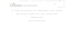 Desktop Screenshot of beau-interiors.com
